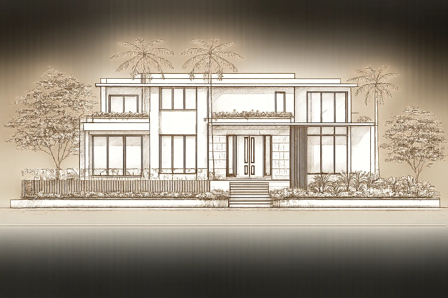 Concept study of the automobile gallery at 801 92nd Street