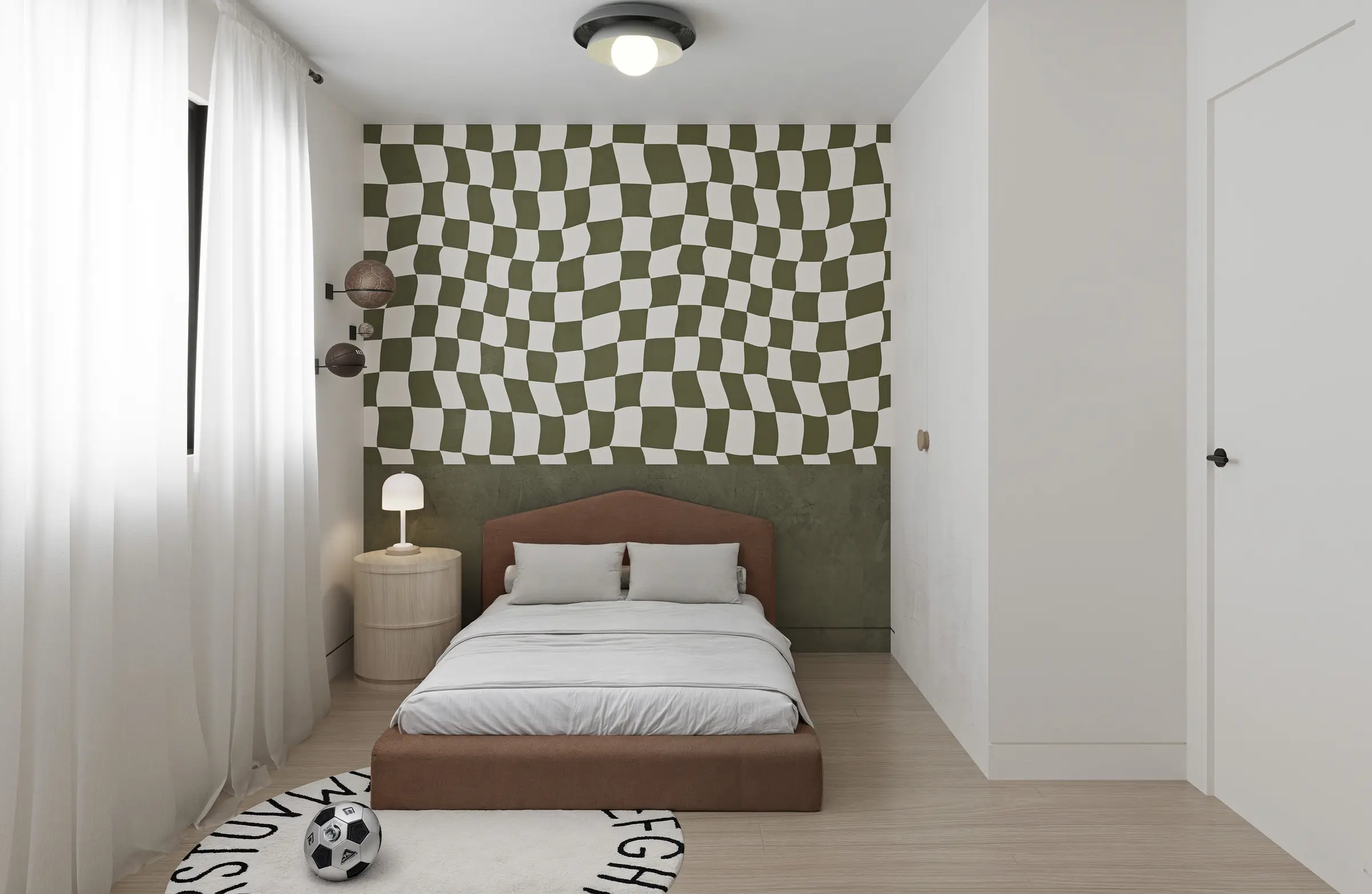 Boys bedroom rendering at 9148 Carlyle