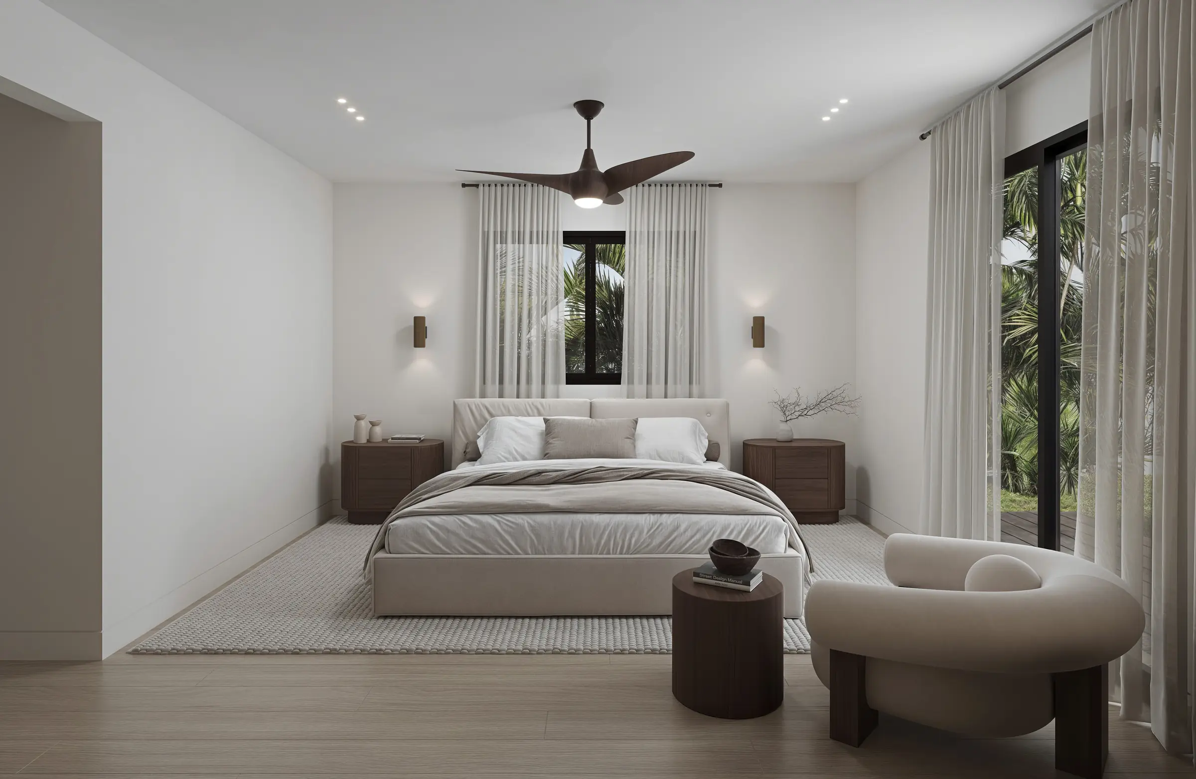 Primary bedroom rendering at 9148 Carlyle