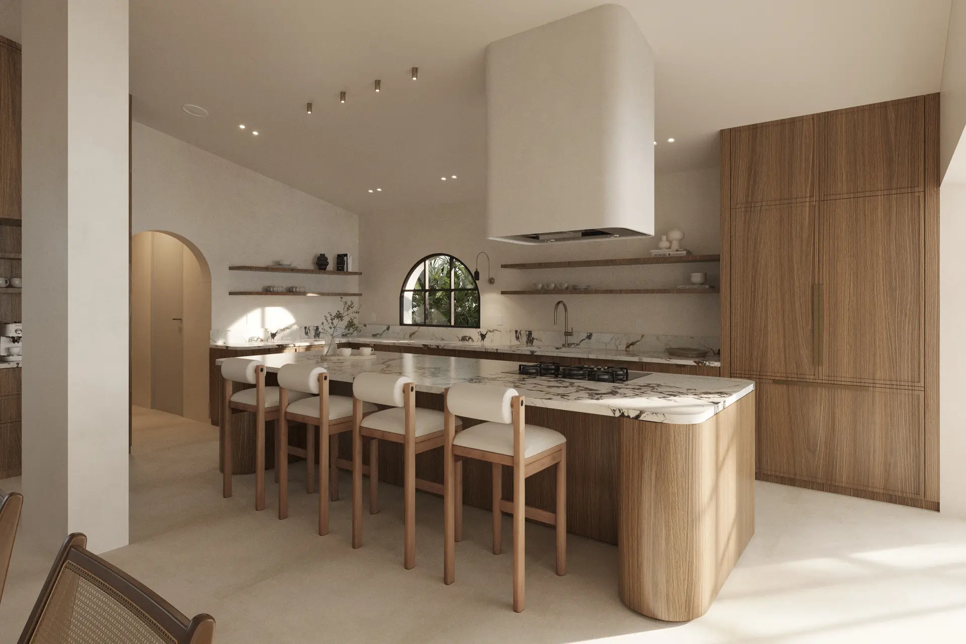 Kitchen rendering at 935 South Shore Drive