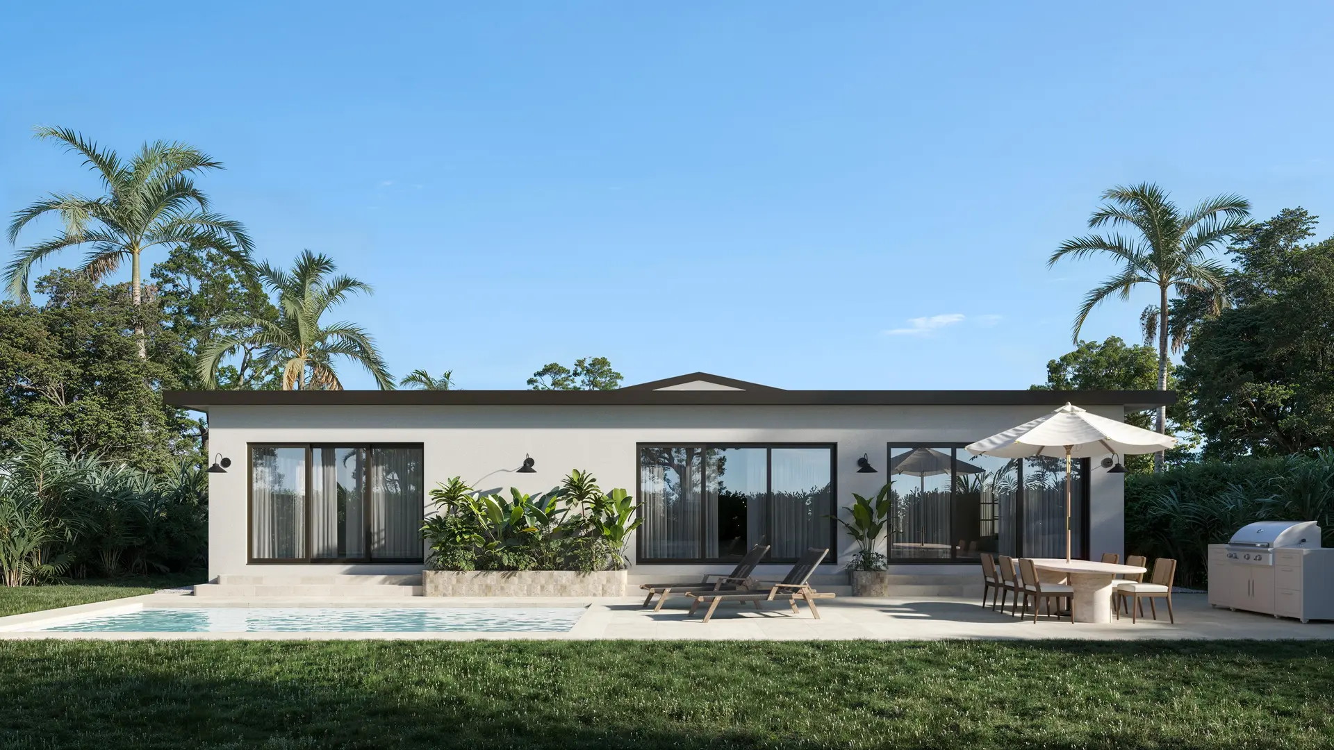 Rear facade rendering at 935 South Shore Drive