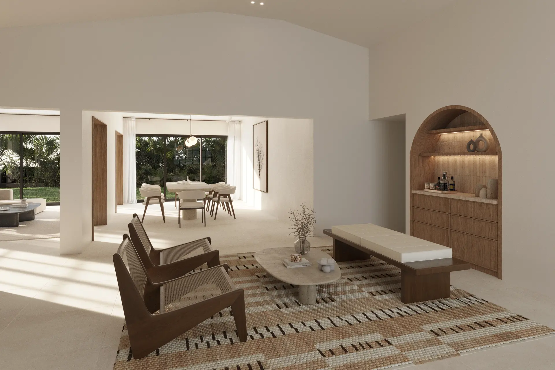 Sitting room rendering at 935 South Shore Drive