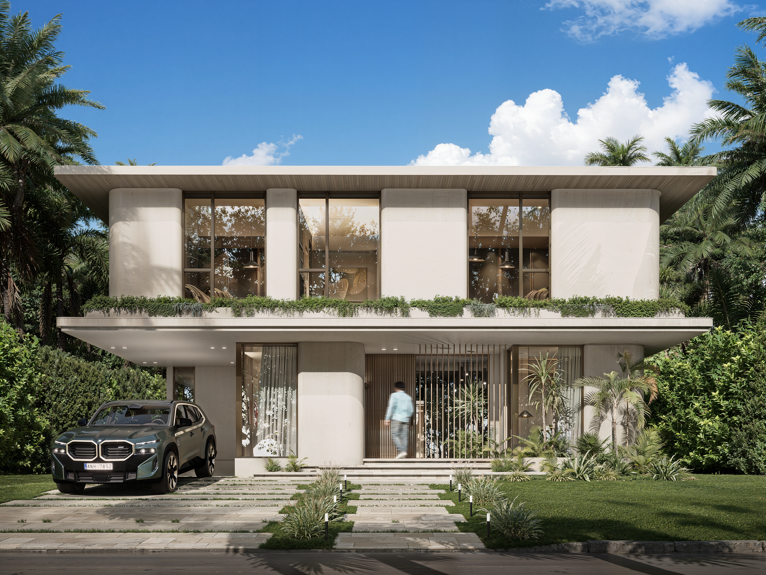 Front facade rendering of 845 Fairway Drive