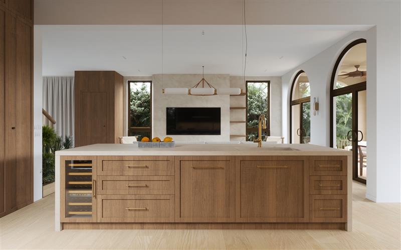Kitchen rendering at 9017 Carlyle Avenue